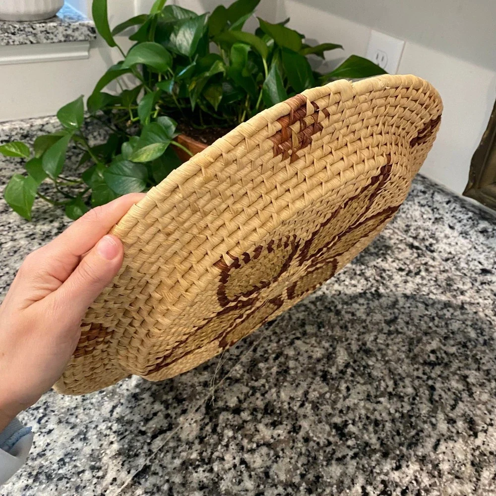 African Palm Leaves Basket